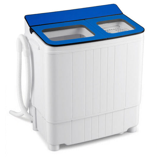 Portable Washing Machine 18 lbs Mini Laundry Machine with 11 LBS Washer-Blue